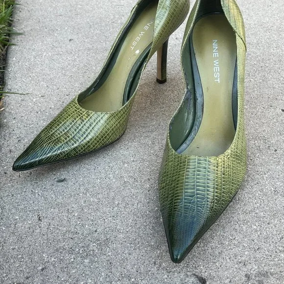 Nine west crocodile pumps hotsell
